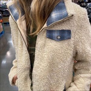 New Pendleton Sherpa Teddy Jacket Off White